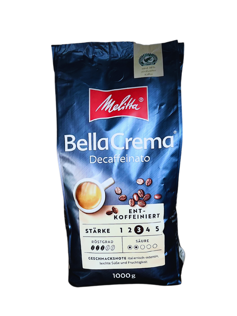 Melitta BellaCrema Decaffeinato Entkoffeiniert  – koffeinfreier Kaffee empfohlen für Bean-to-Cup-Maschinen