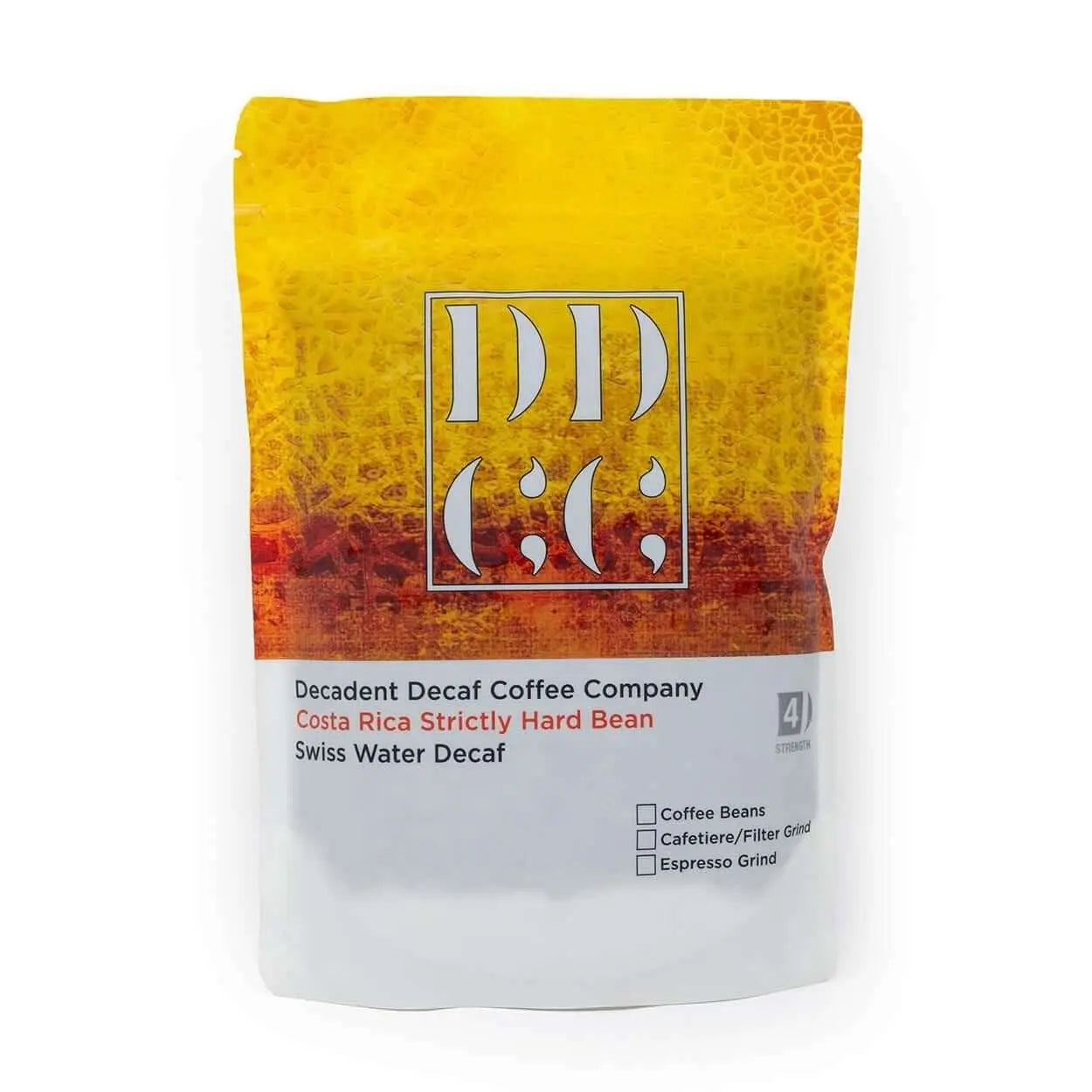 Costa Rica Decaffeinated Decaf Coffee - Swiss Water Decaf Coffee - Beans and Ground - Decadent Decaf