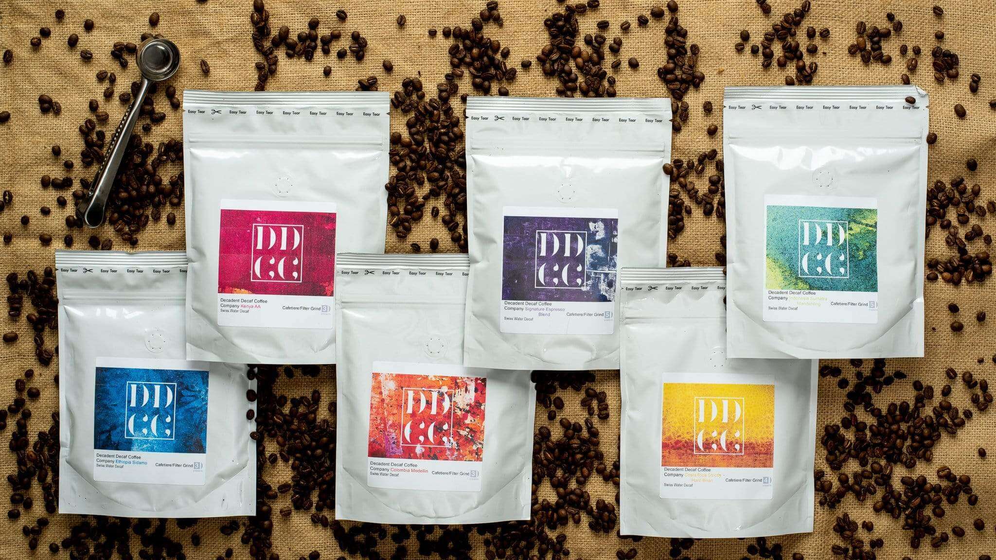8 x 500g Bag Bulk Discount Decaf Decaffeinated Swiss Water Decaf Ground Coffee & Beans