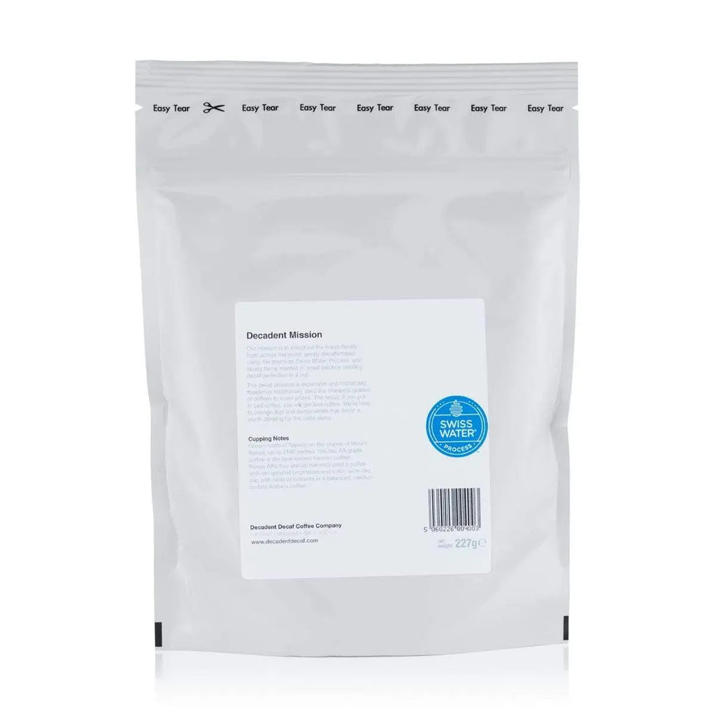 Kenya AA Swiss Water Decaf Decaffeinated Coffee - LIMITED EDITION MICRO LOT SEPT 2020.