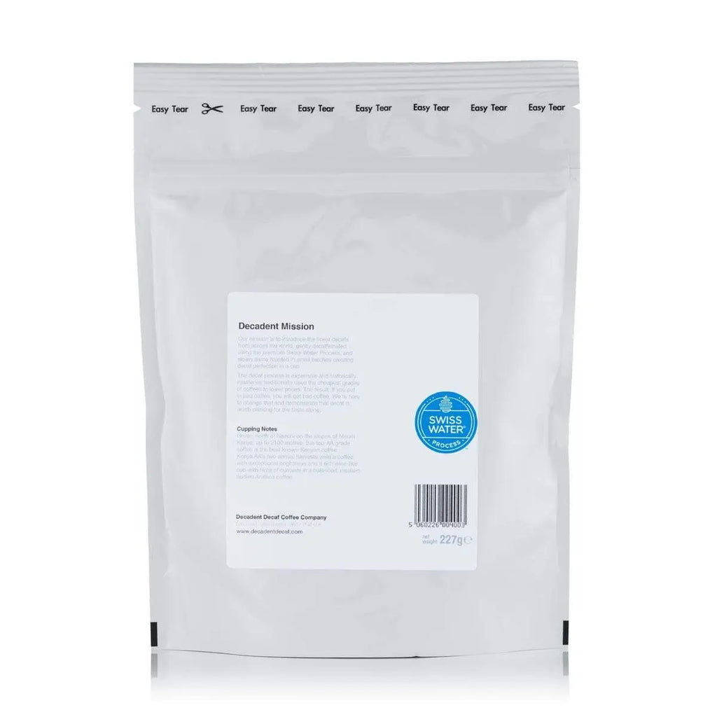 Kenya AA Swiss Water Decaf Decaffeinated Coffee - LIMITED EDITION MICRO LOT SEPT 2020.
