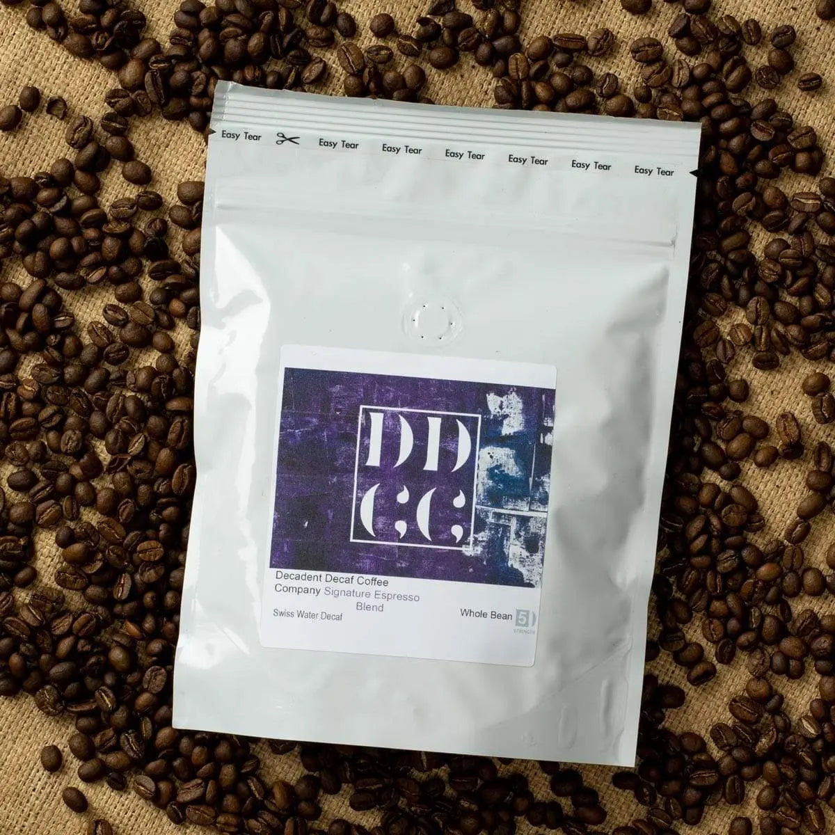 Espresso Decaf Decaffeinated Coffee - Swiss Water Decaf - Beans and Ground - Decadent Decaf